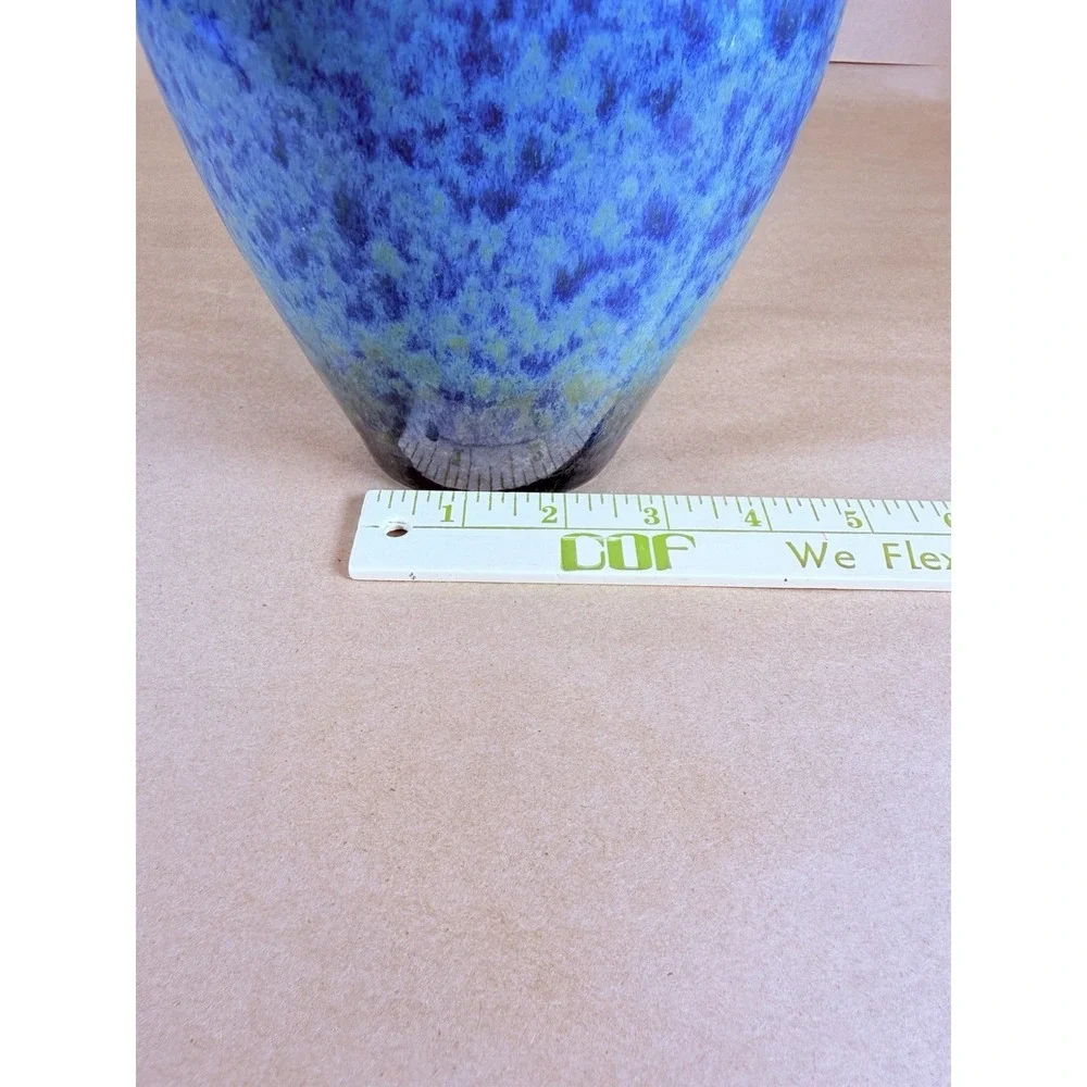 Blue Brown Reactive Glaze Ceramic Vase 12